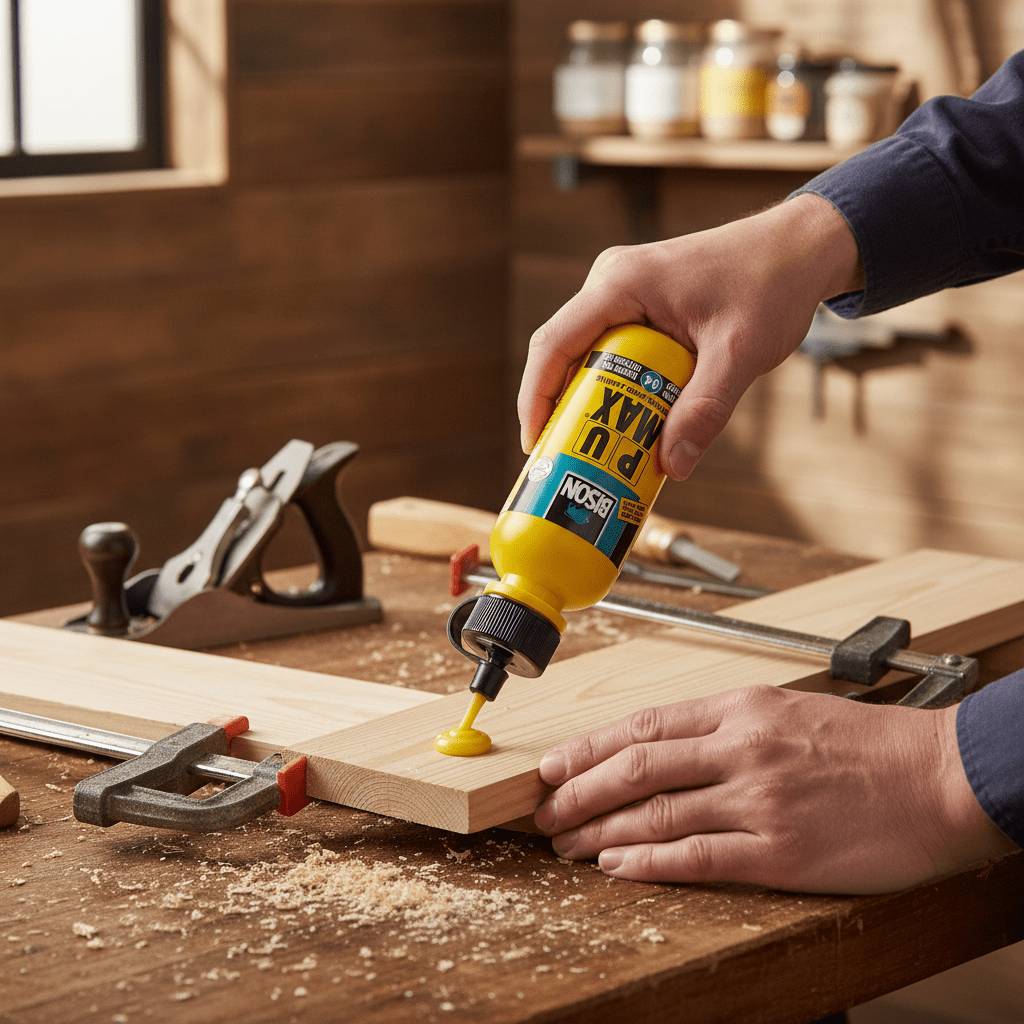 Bison PU MAX Wood Adhesive 75 g, Liquid, (Sea) Waterproof (EN 204 D4), Heavy Duty, Super Strong - Al Kabayel Discount CentreBison PU MAX Wood Adhesive 75 g, Liquid, (Sea) Waterproof (EN 204 D4), Heavy Duty, Super StrongGlueBISONAl Kabayel Discount Centre