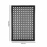 Black Anti-Slip Hollow Design Rubber Mat - 40×60 cm - Al Kabayel Discount CentreBlack Anti-Slip Hollow Design Rubber Mat - 40×60 cmMats Carpets & RugsAKDCAl Kabayel Discount Centre