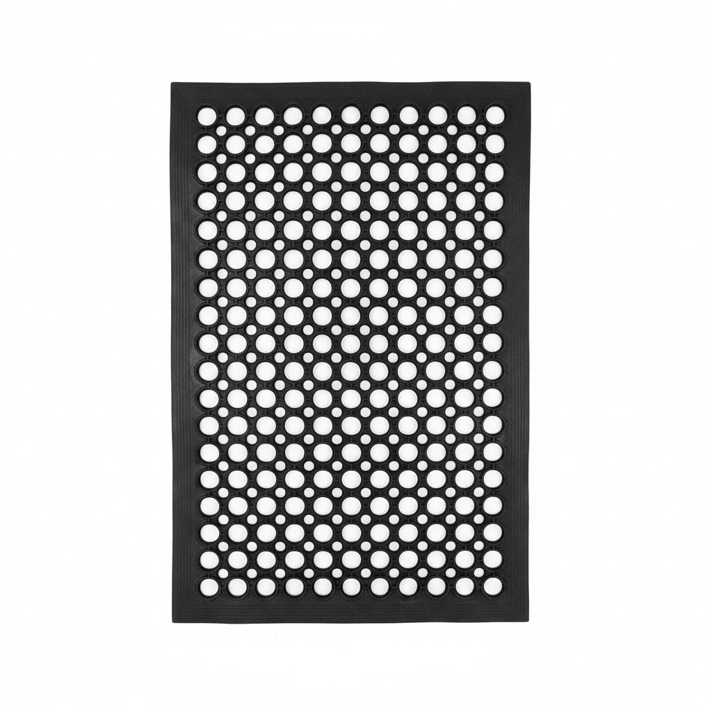 Black Anti-Slip Hollow Design Rubber Mat - 40×60 cm - Al Kabayel Discount CentreBlack Anti-Slip Hollow Design Rubber Mat - 40×60 cmMats Carpets & RugsAKDCAl Kabayel Discount Centre