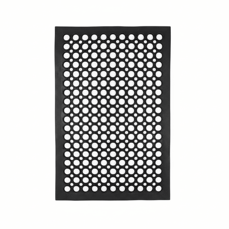 Black Anti-Slip Hollow Design Rubber Mat - 40×60 cm - Al Kabayel Discount CentreBlack Anti-Slip Hollow Design Rubber Mat - 40×60 cmMats Carpets & RugsAKDCAl Kabayel Discount Centre