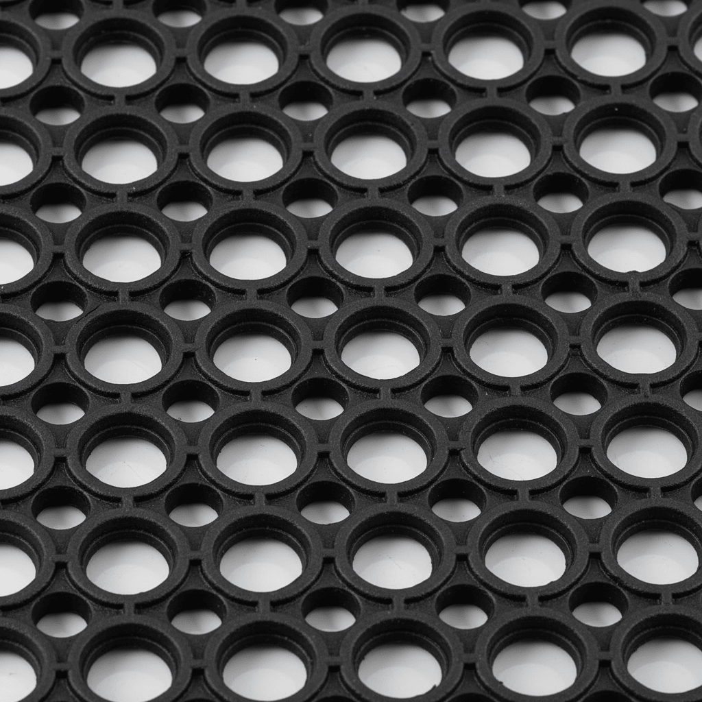 Black Anti-Slip Hollow Design Rubber Mat - 40×60 cm - Al Kabayel Discount CentreBlack Anti-Slip Hollow Design Rubber Mat - 40×60 cmMats Carpets & RugsAKDCAl Kabayel Discount Centre