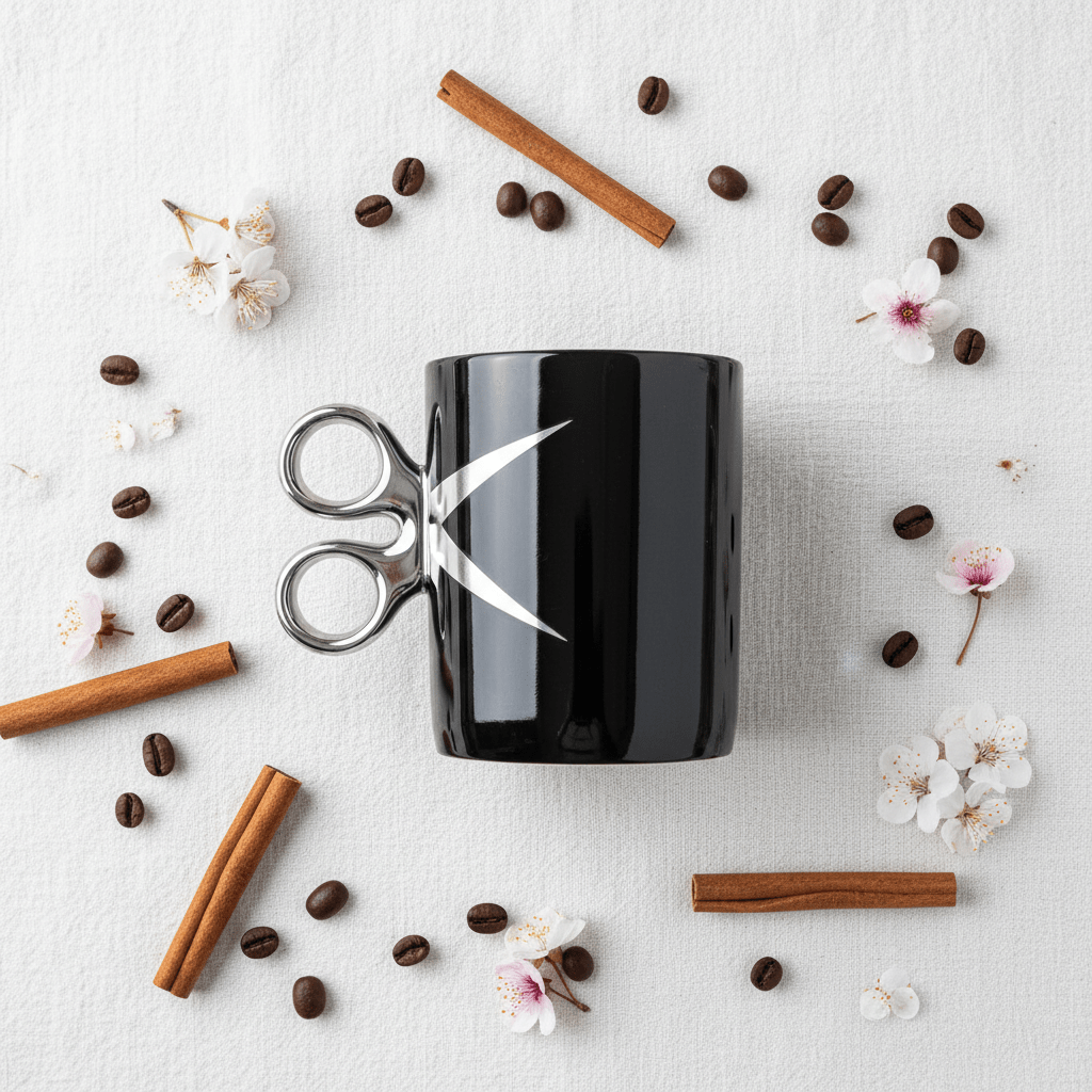 Black Artisan Scissors - Handle Ceramic Mug | 300ml - Al Kabayel Discount CentreBlack Artisan Scissors - Handle Ceramic Mug | 300mlMugsAKDCAl Kabayel Discount Centre