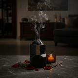 Black Ceramic Incense Burner — Hexagonal Bakhoor Mabkhara | 14cm - Al Kabayel Discount CentreBlack Ceramic Incense Burner — Hexagonal Bakhoor Mabkhara | 14cmIncense BurnerAKDCAl Kabayel Discount Centre