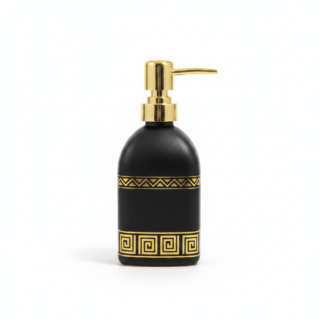 Black Ceramic & Plastic Soap Dispenser – 450ml - Al Kabayel Discount CentreBlack Ceramic & Plastic Soap Dispenser – 450mlHolders & DispensersAKDCAl Kabayel Discount Centre