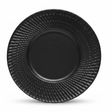 Black Ceramic Round Charger Plate with Embossed Radial Rim – 8.5 Inch - Al Kabayel Discount CentreBlack Ceramic Round Charger Plate with Embossed Radial Rim – 8.5 InchPlatesAKDCAl Kabayel Discount Centre