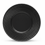 Black Ceramic Round Charger Plate with Embossed Radial Rim – 8.5 Inch - Al Kabayel Discount CentreBlack Ceramic Round Charger Plate with Embossed Radial Rim – 8.5 InchPlatesAKDCAl Kabayel Discount Centre