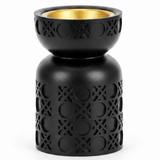 Black Chalk Incense Burner | Matte Black & Gold |10 × 6 cm - Al Kabayel Discount CentreBlack Chalk Incense Burner | Matte Black & Gold |10 × 6 cmIncense burnerAKDCAl Kabayel Discount Centre