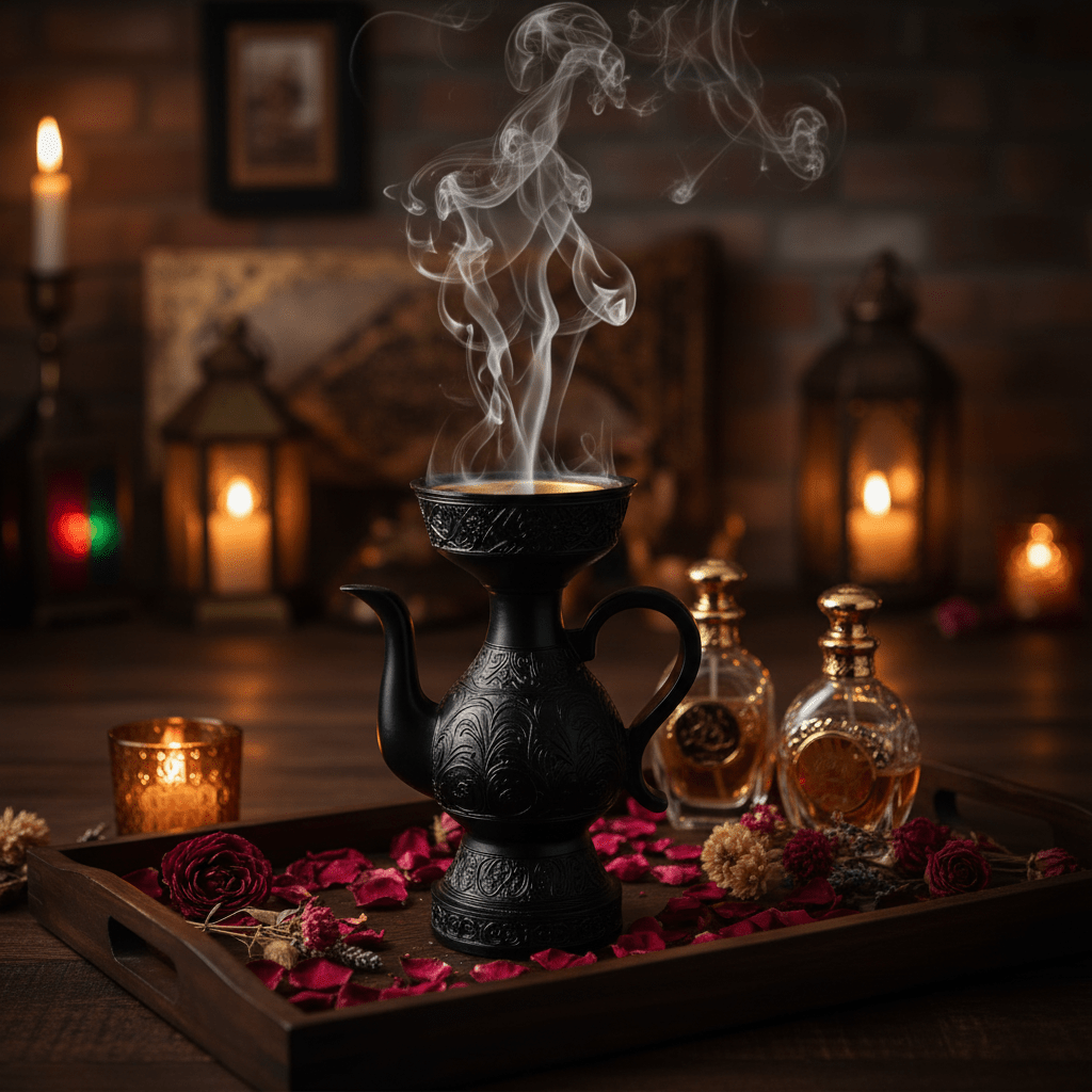Black Chalk Incense Burner — Ornate Arabic Mabkhara | 18cm - Al Kabayel Discount CentreBlack Chalk Incense Burner — Ornate Arabic Mabkhara | 18cmIncense BurnerAKDCAl Kabayel Discount Centre
