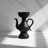 Black Chalk Incense Burner — Ornate Arabic Mabkhara | 18cm - Al Kabayel Discount CentreBlack Chalk Incense Burner — Ornate Arabic Mabkhara | 18cmIncense BurnerAKDCAl Kabayel Discount Centre