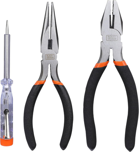 Black & Decker 108 Pieces Hand Tool Kitfor Home & Office Orange/Black BMT108C - Al Kabayel Discount CentreBlack & Decker 108 Pieces Hand Tool Kitfor Home & Office Orange/Black BMT108CHand ToolsBLACK & DECKERAl Kabayel Discount Centre