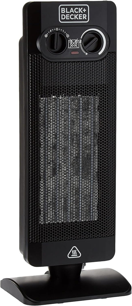 Black & Decker 2000W 240V Vertical Fan Heater, 50 - 60Hz 52cm Height For Max Room Coverage With Thermostatic, Dual Thermal Control, Cooling Fan Auto Shutoff Antifreeze Features HX340 - B5 - Al Kabayel Discount CentreBlack & Decker 2000W 240V Vertical Fan Heater, 50 - 60Hz 52cm Height For Max Room Coverage With Thermostatic, Dual Thermal Control, Cooling Fan Auto Shutoff Antifreeze Features HX340 - B5Fans/HeatersBLACK & DECKERAl Kabayel Discount Centre