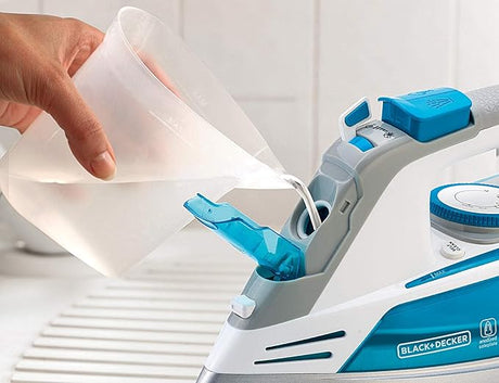 Black & Decker - 2800W 2 Way Auto Shut - Off Anti Drip, Anodized Sole Plate Variable Steam Iron, Blue - Al Kabayel Discount CentreBlack & Decker - 2800W 2 Way Auto Shut - Off Anti Drip, Anodized Sole Plate Variable Steam Iron, BlueIrons & SteamersBLACK & DECKERAl Kabayel Discount Centre