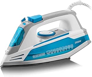 Black & Decker - 2800W 2 Way Auto Shut - Off Anti Drip, Anodized Sole Plate Variable Steam Iron, Blue - Al Kabayel Discount CentreBlack & Decker - 2800W 2 Way Auto Shut - Off Anti Drip, Anodized Sole Plate Variable Steam Iron, BlueIrons & SteamersBLACK & DECKERAl Kabayel Discount Centre