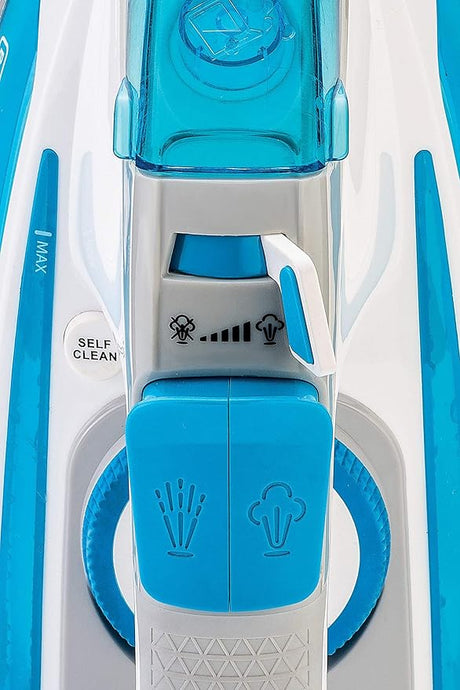 Black & Decker - 2800W 2 Way Auto Shut - Off Anti Drip, Anodized Sole Plate Variable Steam Iron, Blue - Al Kabayel Discount CentreBlack & Decker - 2800W 2 Way Auto Shut - Off Anti Drip, Anodized Sole Plate Variable Steam Iron, BlueIrons & SteamersBLACK & DECKERAl Kabayel Discount Centre