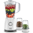 Black Decker 400W 1.5L Blender With Grinder Mill & Chopper Mill, 2 Speed Control with Pulse, White - Bx4000 - B5 - Al Kabayel Discount CentreBlack Decker 400W 1.5L Blender With Grinder Mill & Chopper Mill, 2 Speed Control with Pulse, White - Bx4000 - B5Food & Drink AppliancesBLACK+DECKERAl Kabayel Discount Centre