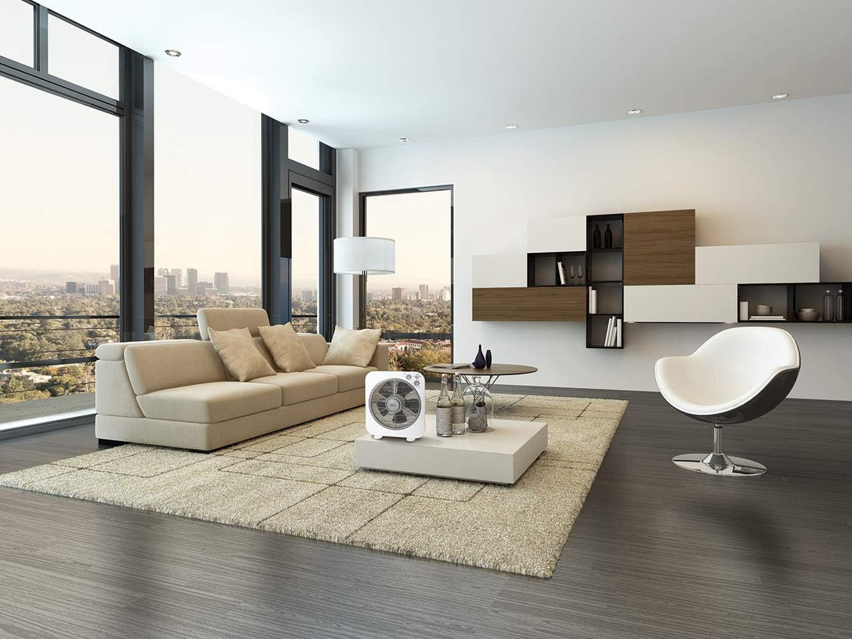 Black & Decker 40W Box Desk Fan 12 Inch Diameter, 3 Speeds Low/Medium/High And 5 Blade Design With Adjustable Portable/Travel Friendly Body To Direct Swing FB1220 - B5 - Al Kabayel Discount CentreBlack & Decker 40W Box Desk Fan 12 Inch Diameter, 3 Speeds Low/Medium/High And 5 Blade Design With Adjustable Portable/Travel Friendly Body To Direct Swing FB1220 - B5Fans/HeatersBLACK & DECKERAl Kabayel Discount Centre