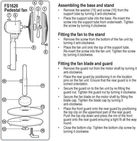 Black & Decker 60W Stand Fan 16 Inch Diameter, 90° Wide Swing 3 Speeds Plus Modes And 5AS Blade, For The Perfect Temperature FS1620 - B5 - Al Kabayel Discount CentreBlack & Decker 60W Stand Fan 16 Inch Diameter, 90° Wide Swing 3 Speeds Plus Modes And 5AS Blade, For The Perfect Temperature FS1620 - B5Fans/HeatersBLACK & DECKERAl Kabayel Discount Centre