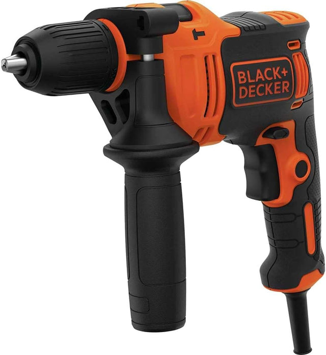 Black & Decker 710W 47,600BPM Single Gear Hammer Drill with 4 Bits in Kitbox for Metal & Masonry Drilling, Orange/Black - BEH710K-GB, 1 Years Warranty - Al Kabayel Discount CentreBlack & Decker 710W 47,600BPM Single Gear Hammer Drill with 4 Bits in Kitbox for Metal & Masonry Drilling, Orange/Black - BEH710K-GB, 1 Years WarrantyPower ToolsBLACK & DECKERAl Kabayel Discount Centre