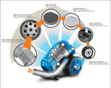 Black & Decker Multi - Cyclonic Bagless Corded Canister Vacuum Cleaner with 6 Stage Filtration, 1400 W Max Power, 20 kPa Suction Power, Red/Black, 2.5 L, VM1680 - B5 - Al Kabayel Discount CentreBlack & Decker Multi - Cyclonic Bagless Corded Canister Vacuum Cleaner with 6 Stage Filtration, 1400 W Max Power, 20 kPa Suction Power, Red/Black, 2.5 L, VM1680 - B5Vacuum CleanersBLACK & DECKERAl Kabayel Discount Centre