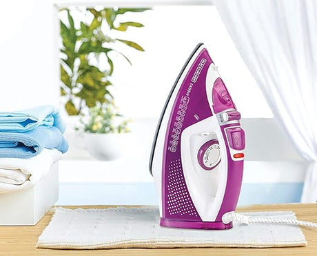 Black & Decker - Steam Iron, 2400W, Ceramic Soleplate, 2 - Way Auto Shutoff, Variable Steam Control - Al Kabayel Discount CentreBlack & Decker - Steam Iron, 2400W, Ceramic Soleplate, 2 - Way Auto Shutoff, Variable Steam ControlIrons & SteamersBLACK & DECKERAl Kabayel Discount Centre