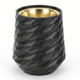 Black Elegant Geometric Ceramic Incense Burner with Gold Brass Interior | 10×7cm - Al Kabayel Discount CentreBlack Elegant Geometric Ceramic Incense Burner with Gold Brass Interior | 10×7cmIncense burnerAKDCAl Kabayel Discount Centre