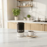 Black Elegant Metal & Glass Sugar Canister — 1 Litre - Al Kabayel Discount CentreBlack Elegant Metal & Glass Sugar Canister — 1 LitreJars & Food SaversAKDCAl Kabayel Discount Centre