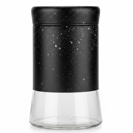 Black Galaxy Speckle Metal & Glass Canister — 750ml - Al Kabayel Discount CentreBlack Galaxy Speckle Metal & Glass Canister — 750mlJars & Food SaversAKDCAl Kabayel Discount Centre