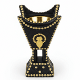 Black & Gold Arabic Incense Burner – Mabkhara | 13×8cm - Al Kabayel Discount CentreBlack & Gold Arabic Incense Burner – Mabkhara | 13×8cmIncense burnerAKDCAl Kabayel Discount Centre