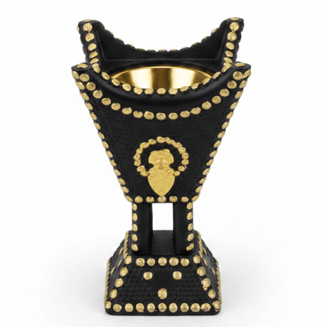Black & Gold Arabic Incense Burner – Mabkhara | 13×8cm - Al Kabayel Discount CentreBlack & Gold Arabic Incense Burner – Mabkhara | 13×8cmIncense burnerAKDCAl Kabayel Discount Centre