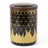 Black & Gold Ceramic Canister with Lid | 15×10 cm - Al Kabayel Discount CentreBlack & Gold Ceramic Canister with Lid | 15×10 cmJars & Food SaversAKDCAl Kabayel Discount Centre