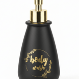 Black & Gold Ceramic & Plastic Liquid Soap Dispenser – 400ml - Al Kabayel Discount CentreBlack & Gold Ceramic & Plastic Liquid Soap Dispenser – 400mlHolders & DispensersAKDCAl Kabayel Discount Centre