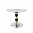 Black & Gold Footed Silver Metal Candy Tray - 19×24cm - Al Kabayel Discount CentreBlack & Gold Footed Silver Metal Candy Tray - 19×24cmServing TraysAKDCAl Kabayel Discount Centre