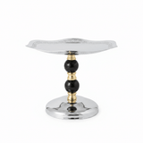 Black & Gold Footed Silver Metal Candy Tray - 19×24cm - Al Kabayel Discount CentreBlack & Gold Footed Silver Metal Candy Tray - 19×24cmServing TraysAKDCAl Kabayel Discount Centre
