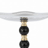 Black & Gold Footed Silver Metal Candy Tray - 19×24cm - Al Kabayel Discount CentreBlack & Gold Footed Silver Metal Candy Tray - 19×24cmServing TraysAKDCAl Kabayel Discount Centre