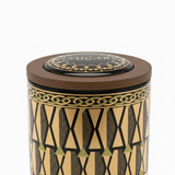 Black & Gold Geometric Ceramic Canister with Lid | 15×10cm - Al Kabayel Discount CentreBlack & Gold Geometric Ceramic Canister with Lid | 15×10cmJars & Food SaversAKDCAl Kabayel Discount Centre