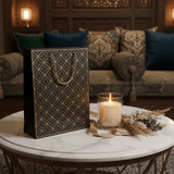 Black & Gold Geometric Paper Gift Bag – 40×30cm | Premium Foil Pattern with Twisted Rope Handles | - Al Kabayel Discount CentreBlack & Gold Geometric Paper Gift Bag – 40×30cm | Premium Foil Pattern with Twisted Rope Handles |Packing & Wrapping SuppliesAKDCAl Kabayel Discount Centre