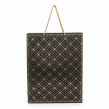 Black & Gold Geometric Paper Gift Bag – 40×30cm | Premium Foil Pattern with Twisted Rope Handles | - Al Kabayel Discount CentreBlack & Gold Geometric Paper Gift Bag – 40×30cm | Premium Foil Pattern with Twisted Rope Handles |Packing & Wrapping SuppliesAKDCAl Kabayel Discount Centre