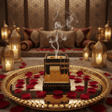 Black & Gold Kaaba Design Incense Burner | Luxury Arabic Bakhoor Holder | 15×10cm - Al Kabayel Discount CentreBlack & Gold Kaaba Design Incense Burner | Luxury Arabic Bakhoor Holder | 15×10cmIncense BurnerAKDCAl Kabayel Discount Centre
