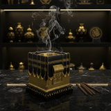 Black & Gold Kaaba Design Incense Burner | Luxury Arabic Bakhoor Holder | 15×10cm - Al Kabayel Discount CentreBlack & Gold Kaaba Design Incense Burner | Luxury Arabic Bakhoor Holder | 15×10cmIncense BurnerAKDCAl Kabayel Discount Centre
