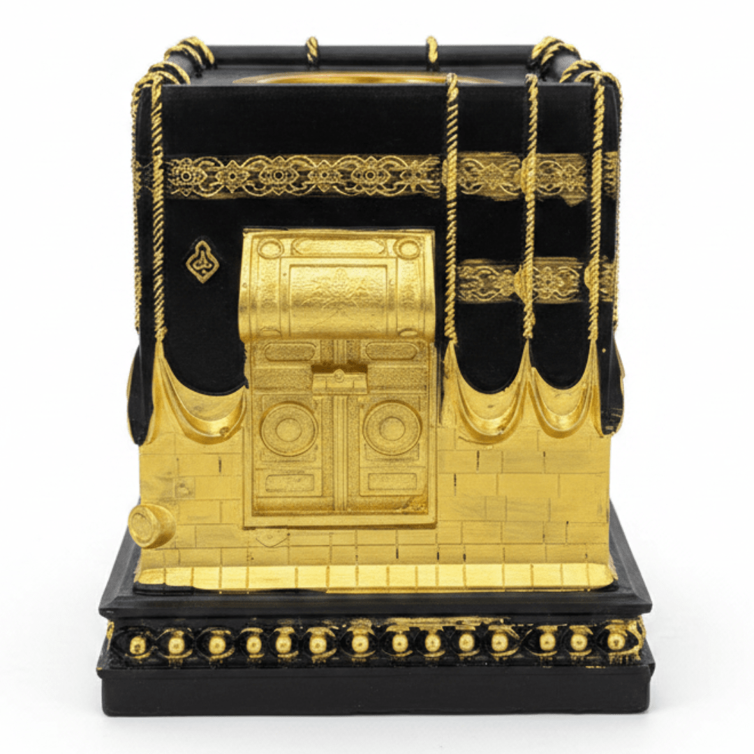 Black & Gold Kaaba Design Incense Burner | Luxury Arabic Bakhoor Holder | 15×10cm - Al Kabayel Discount CentreBlack & Gold Kaaba Design Incense Burner | Luxury Arabic Bakhoor Holder | 15×10cmIncense BurnerAKDCAl Kabayel Discount Centre