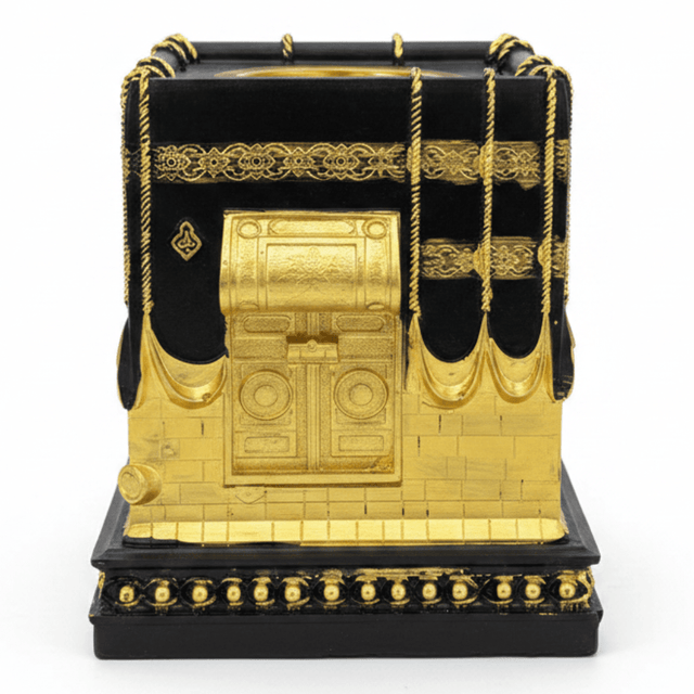 Black & Gold Kaaba Design Incense Burner | Luxury Arabic Bakhoor Holder | 15×10cm - Al Kabayel Discount CentreBlack & Gold Kaaba Design Incense Burner | Luxury Arabic Bakhoor Holder | 15×10cmIncense BurnerAKDCAl Kabayel Discount Centre