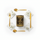Black & Gold Marble Ceramic Canister with Wooden Lid | 15×10cm | Premium Kitchen Storage - Al Kabayel Discount CentreBlack & Gold Marble Ceramic Canister with Wooden Lid | 15×10cm | Premium Kitchen StorageJars & Food SaversAKDCAl Kabayel Discount Centre