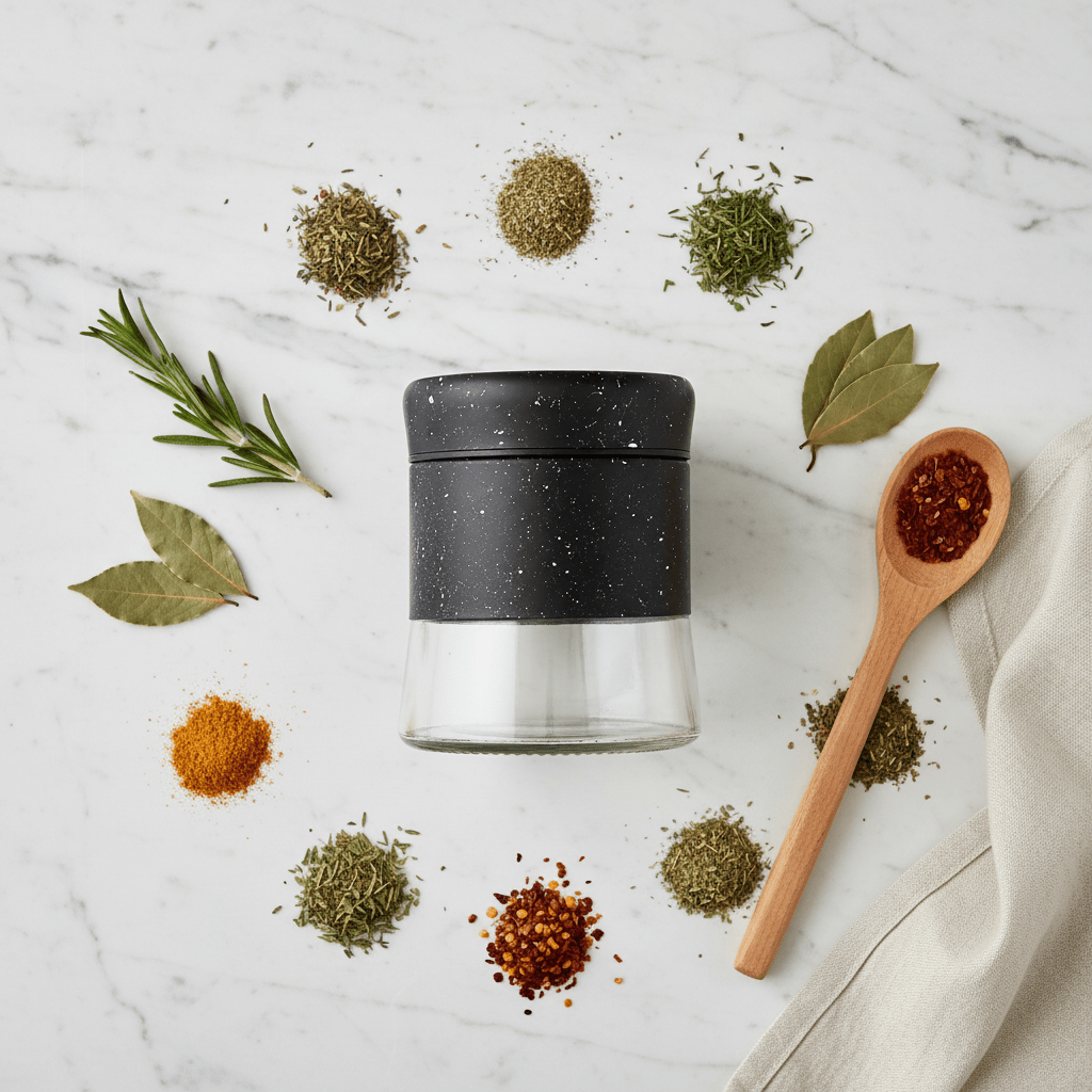 Black Granite Speckled Metal & Glass Canister – 500ml - Al Kabayel Discount CentreBlack Granite Speckled Metal & Glass Canister – 500mlJars & Food SaversAKDCAl Kabayel Discount Centre