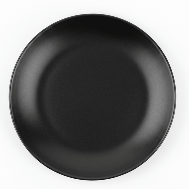 Black Matte Ceramic Fruit Plate 26.5cm | Premium Stoneware Serving Plate | - Al Kabayel Discount CentreBlack Matte Ceramic Fruit Plate 26.5cm | Premium Stoneware Serving Plate |PlatesAKDCAl Kabayel Discount Centre