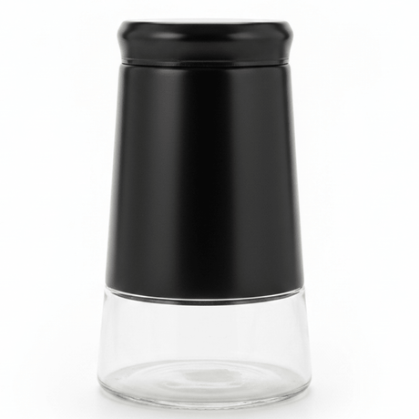 Black Matte Metal & Glass Canister — 1 Litre - Al Kabayel Discount CentreBlack Matte Metal & Glass Canister — 1 LitreJars & Food SaversAKDCAl Kabayel Discount Centre