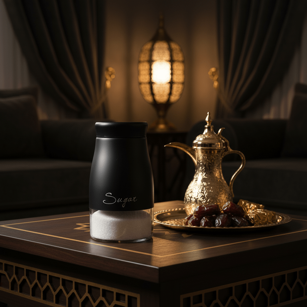 Black Matte Metal & Glass Storage Canister — 1 Litre - Al Kabayel Discount CentreBlack Matte Metal & Glass Storage Canister — 1 LitreJars & Food SaversAKDCAl Kabayel Discount Centre