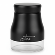 Black Matte Metal & Glass Tea Canister — 750ml | Airtight Storage Jar - Al Kabayel Discount CentreBlack Matte Metal & Glass Tea Canister — 750ml | Airtight Storage JarJars & Food SaversAKDCAl Kabayel Discount Centre
