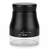 Black Matte Metal & Glass Tea Canister — 750ml | Airtight Storage Jar - Al Kabayel Discount CentreBlack Matte Metal & Glass Tea Canister — 750ml | Airtight Storage JarJars & Food SaversAKDCAl Kabayel Discount Centre