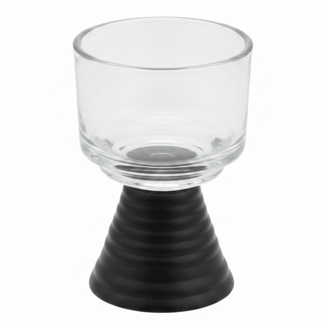 Black Metal Footed Glass Candle Holder for Contemporary Home and Dining Decoration – 11cm - Al Kabayel Discount CentreBlack Metal Footed Glass Candle Holder for Contemporary Home and Dining Decoration – 11cmHome Décor AccentsAKDCAl Kabayel Discount Centre