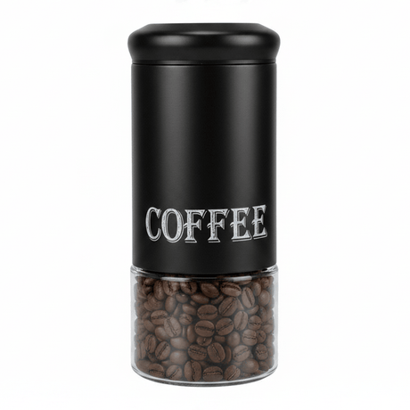 Black Metal & Glass Airtight Canister – 1200ml - Al Kabayel Discount CentreBlack Metal & Glass Airtight Canister – 1200mlJars & Food SaversAKDCAl Kabayel Discount Centre